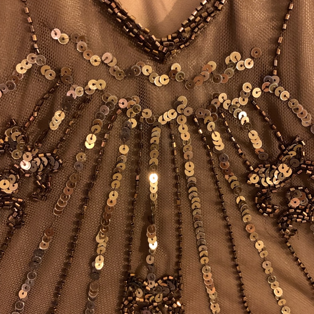 Vintage beaded, sequined tank top